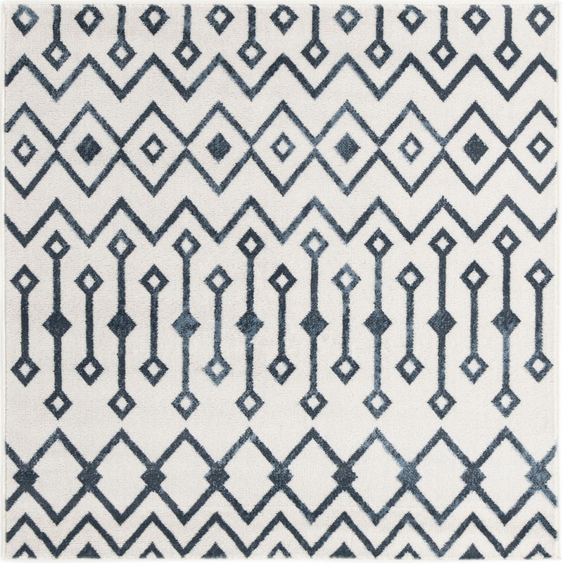 Moroccan Indoor Rug, Square 4'