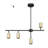 Jeremaiah 4 -Light Fixed Track Track Kit with Dimmable and Adjustable Head-88080443-88080442