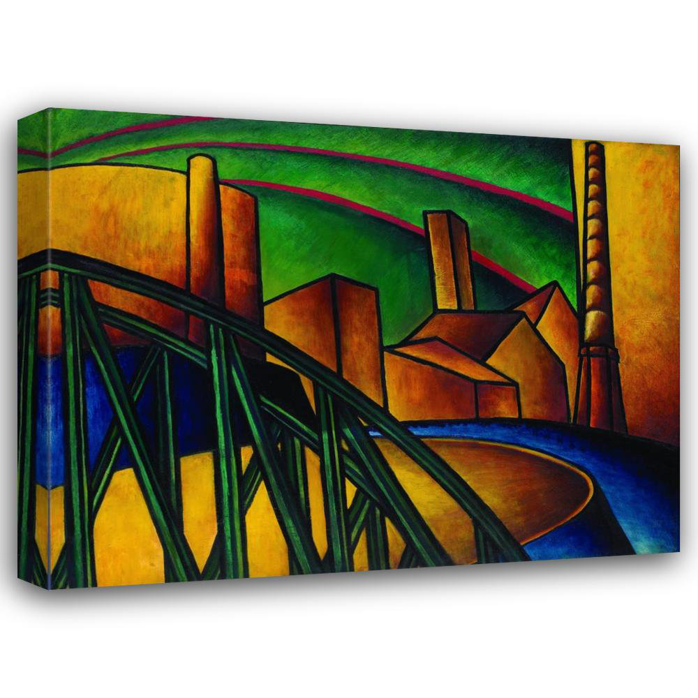 Winston Porter Landscape with Bridge at Óbuda Hajógyár | Wayfair