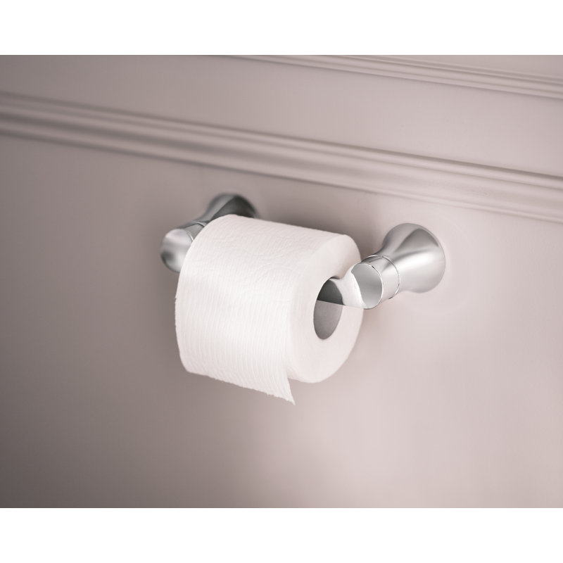 Doux Wall Mount Toilet Paper Holder, Matte Black