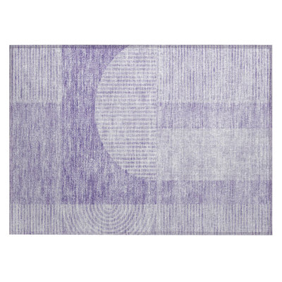 Naadiya Washable Geometric Indoor / Outdoor Rug