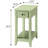 Compact Accent Table With Drawer And Extra Shelf Space Rectangular Storage Option For Homes
