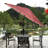 9FT UMBRELLA Red Stripes