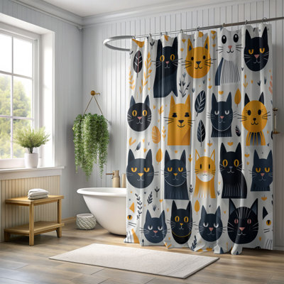 Ghoulish Kitties - Premium Shower Curtain