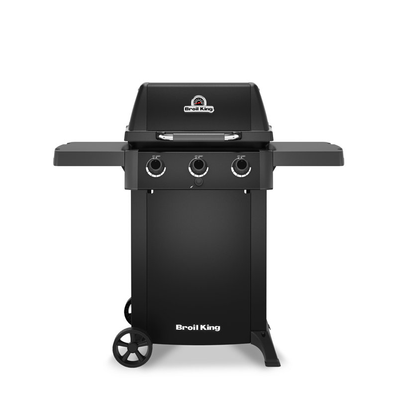 Gem 310 Shadow 3-Burner Propane Gas Grill in Black