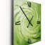 Green Serene Spiral Dreams II - Horloges murales spirales abstraites-1455950819