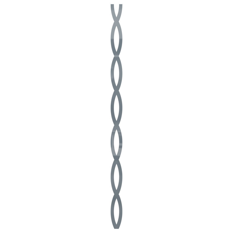 Ensemble de panneaux muraux décoratifs réglables en acrylique Rakaia (paquet de 22), H 47 po x l 2,5 po, Gris foncé
