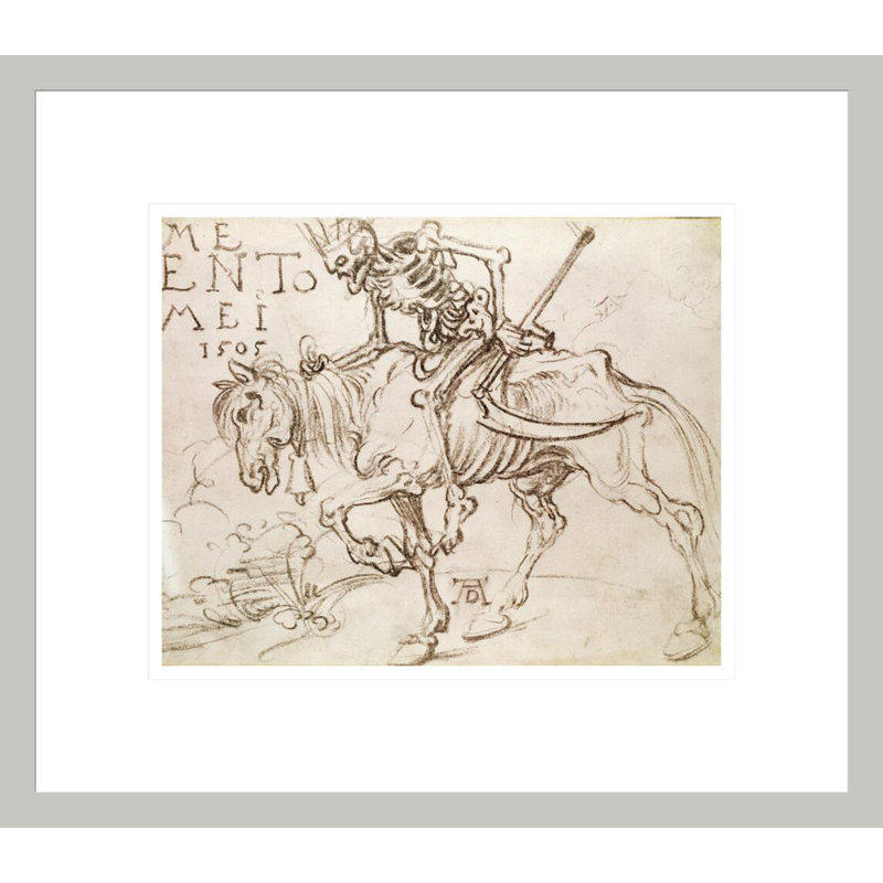 «La mort chevauchant» par Albrecht Dürer, impression giclée sur cadre, H 13,75 po x l 15,72 po