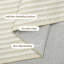 Tapis 5 pi x 7 pi neutre Boho, tapis rayé doux et ultra-fin antidérapant lavable pour le salon, la chambre à coucher, la chambre de bébé, la salle à manger, beige-801139213