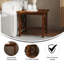 Table de bout en bois massif de style campagnard Cudahy-31561109-31561110