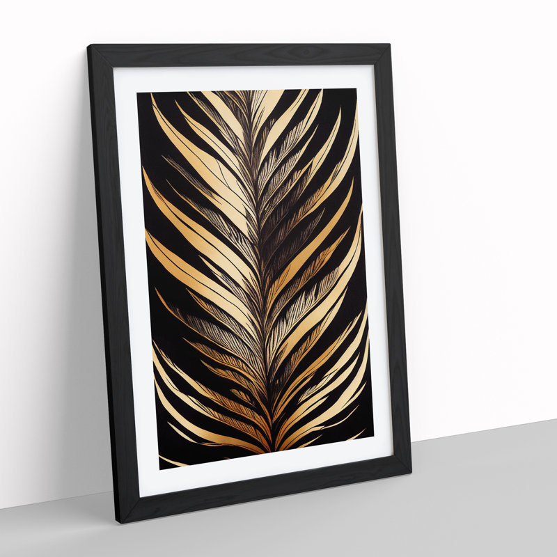 Mighty Feather - Framed Print, Black Framed, 34cm H x 25cm W x 2cm D