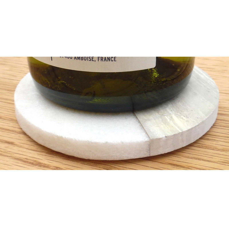 Betim Marble Round 4 Piece Coaster Set