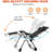 Zero Gravity Chair, Adjustable Reclining Lounge Chair with Removable Cushion, Headrest, Cup Holder for Indoor Outdoor, Supports Over 440lbs-73018184