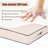 Fade Resistant Outdoor Chair Cushions Set Of 2, Deep Seat Patio Cushions 24 X 28 With Removable Cover, 28D High Resilience Foam Replacement Outdoor Seat Cushions With For Sofa, Adirondack Chair, Sectional,Beige-124896525-124896510
