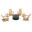 Chaise Adirondack 7 pièces avec table d'appoint et foyer sans fumée-112246776