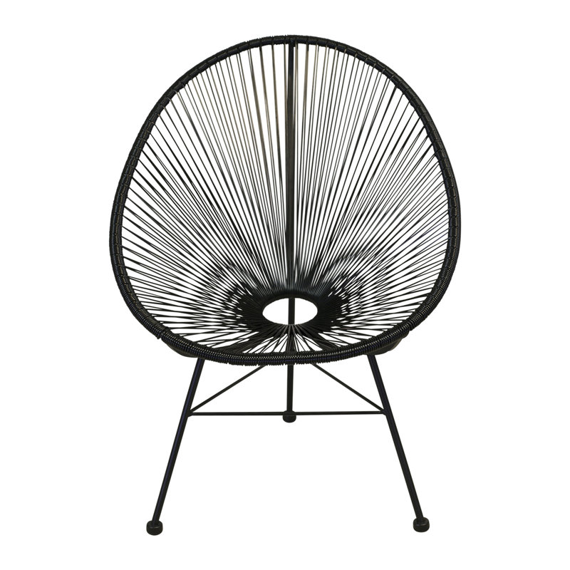 Chaise Acapulco, Cadre noir / noir
