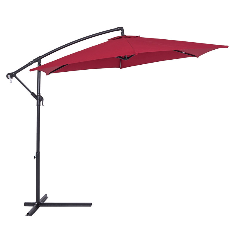 Dulcie Cantilever Parasol, Red, 208cm H x 300cm W x 300cm D