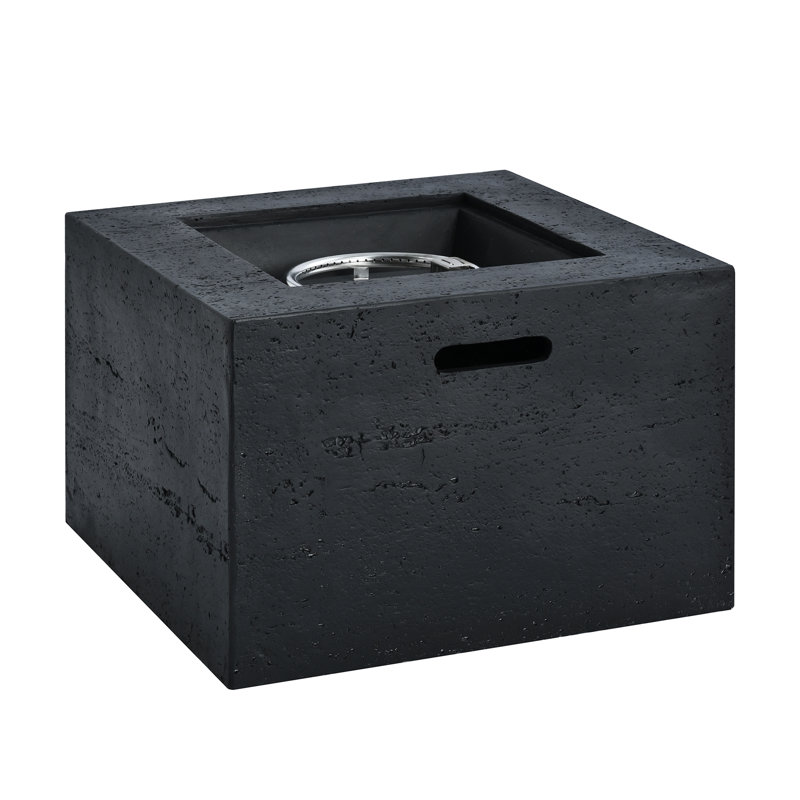 Table carrée 24 po pour foyer d'extérieur au propane MGO - 40 000 BTU, ensemble complet d'accessoires, y compris couvercle de réservoir et housse de pluie