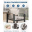 Ensemble modulaire de patio en aluminium 4 pièces avec coussins épais et table basse - Ensemble de conversation extérieur pour porche, balcon, terrasse ou cour-230395196
