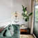 Alyza Rattan Plug-in Armed Sconce with Tray Table and Bulb Included
