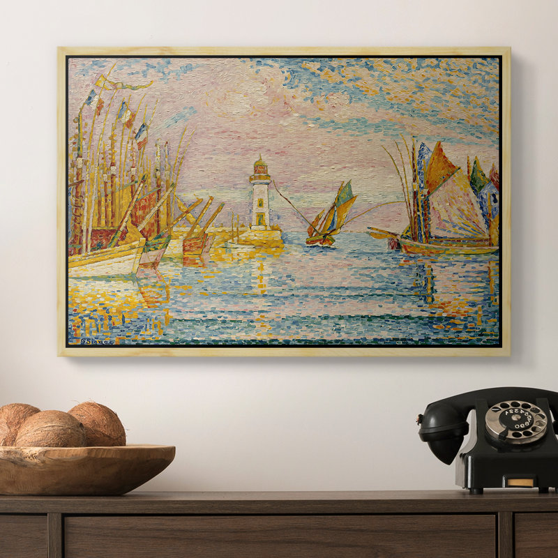 Le phare à Groix, 1925 - Paul Signac, toile tendue avec châssis, 16 x 24, Naturel