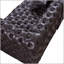 Repose-pieds modulaire rembourré en similicuir avec capitonnage à boutons fait à la main, combinaison multiple pour le salon, brun foncé