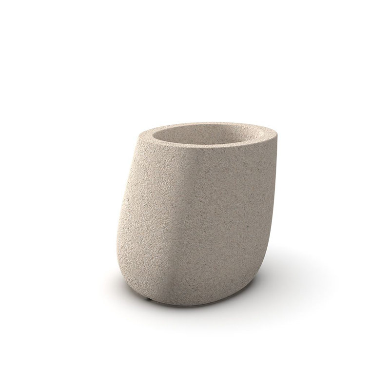 Stone Resin Pot Planter, 55.25” H x 55.25” W x 41.75” D, Green