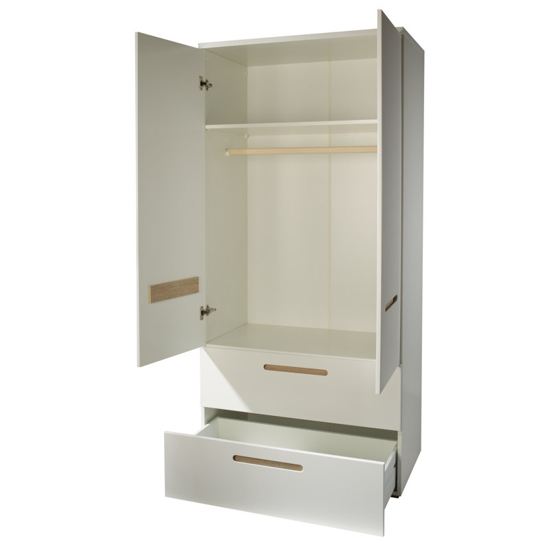 Cambino City Convertible 3 -Piece Nursery Furniture Set, 2 doors (190cm H x 90cm W x 55cm D)