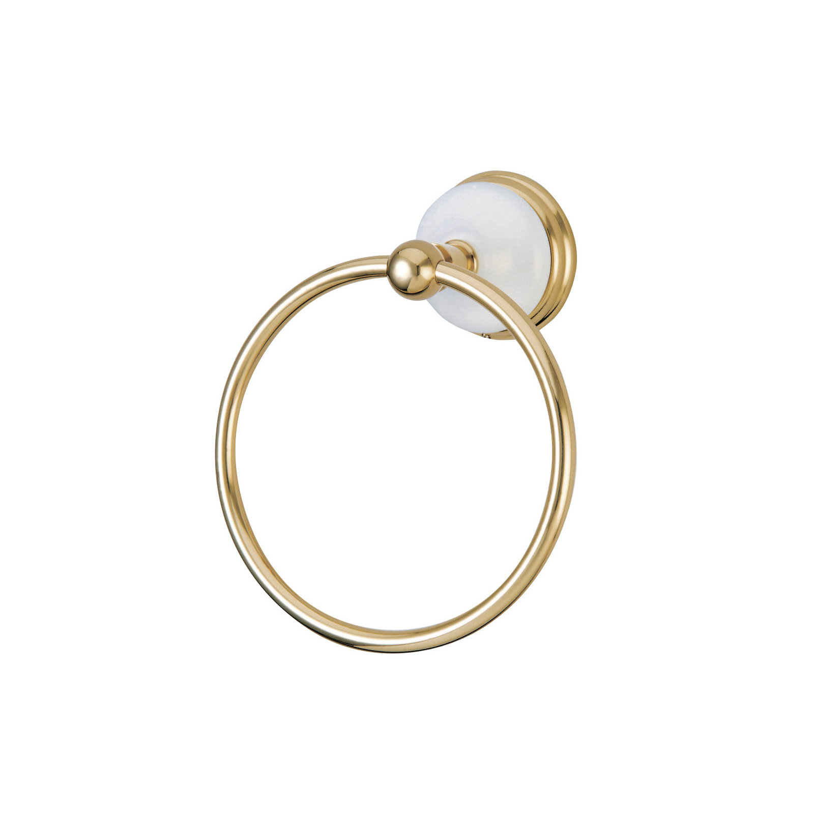Kingston Brass Victorian Towel Ring, Polished Brass