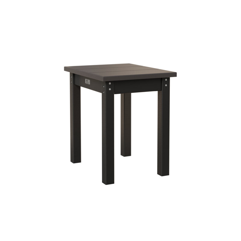 Berlin Gardens Economy End Table, Smoke Gray, Black