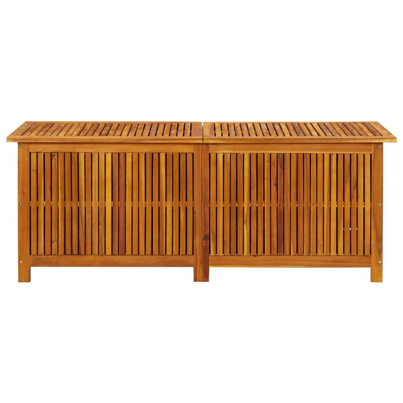 META 150 cm W 250 L Acacia Solid Wood Deck Box in Brown