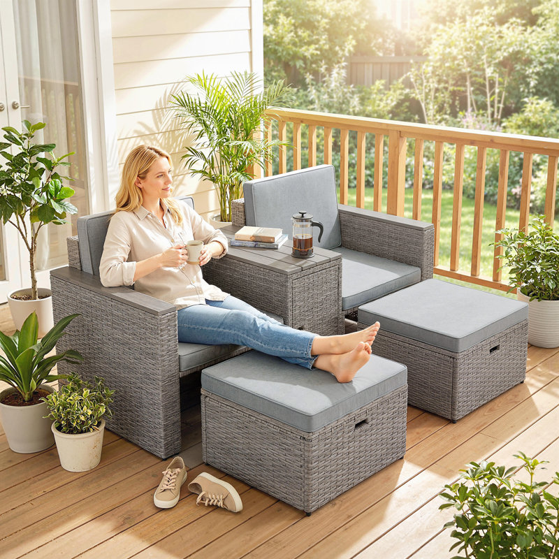 Rattan Chair Set