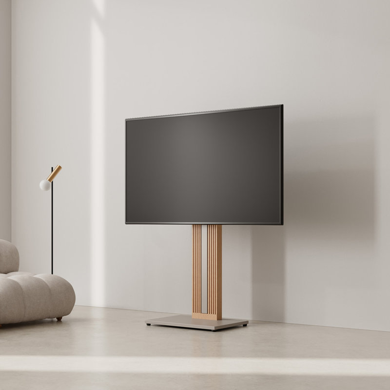 Maegan  Floor TV Stand for 32 43 50 55 65 Inch TV, Gray