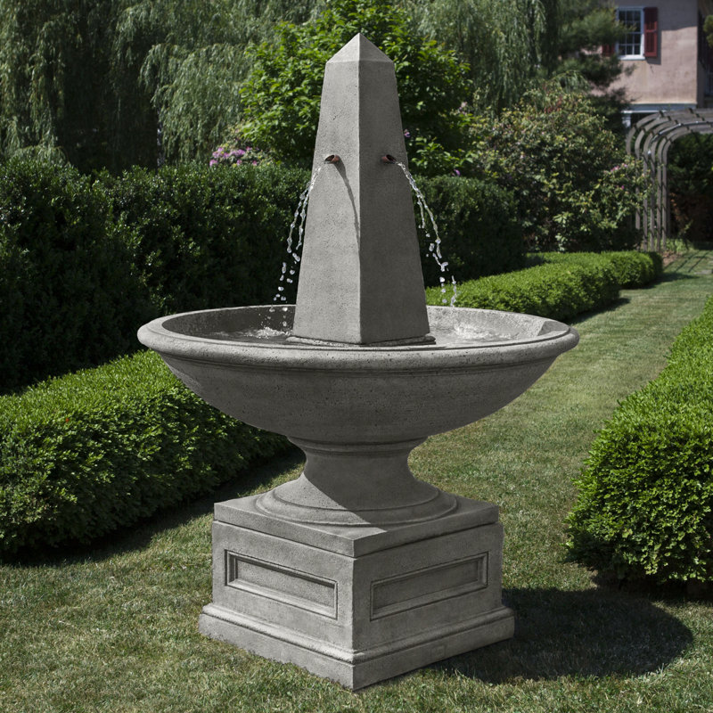 Fontaine en ciment Condotti, Pierre grise