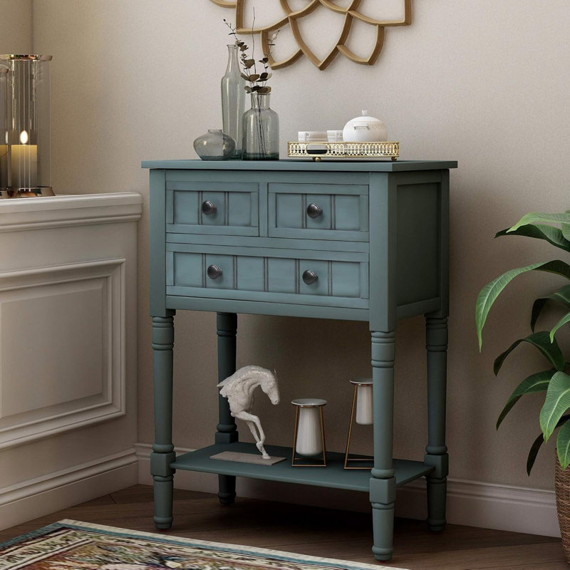 Rascoe 3 - Drawer Nightstand, Navy