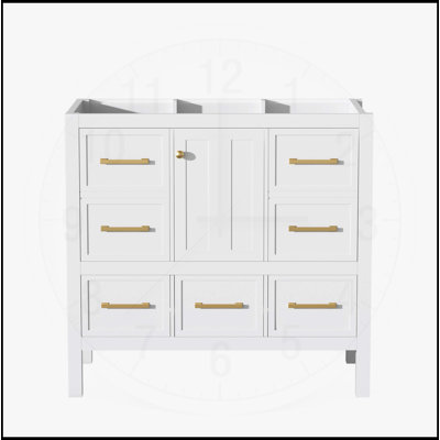 36" Bathroom Vanity without Sink