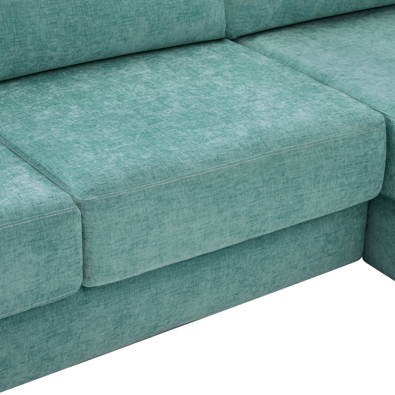 L-shaped Modular Sofa, Sarcelle