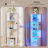 50.8"H-4-Shelf Arched Storage Cabinet With Tri-Color Sensor Light-1656077612