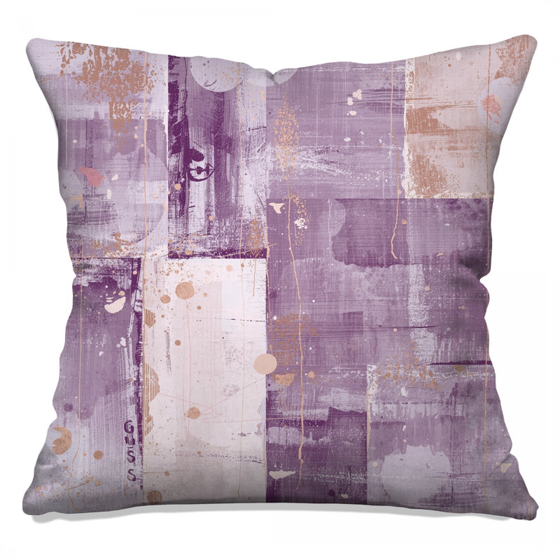 Layered Abstract Texture Double Sided Throw Pillows, 16 x 16 inches