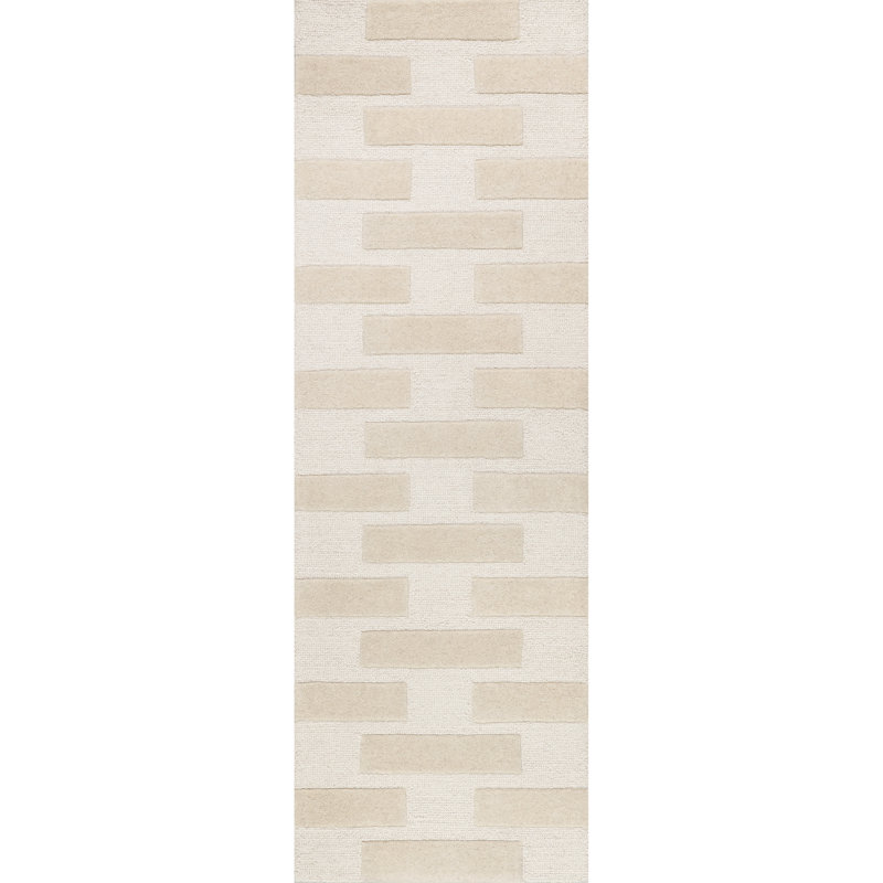 Remy Crosshatch Wool Area Rug, Runner 2'8" x 8'