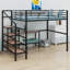 Lit mezzanine en métal avec bureau-1433268624