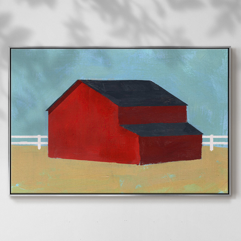Big Red One II, reproduction d'art sur toile, H 17 po x l 25 po x P 2 po, Encadrement argenté