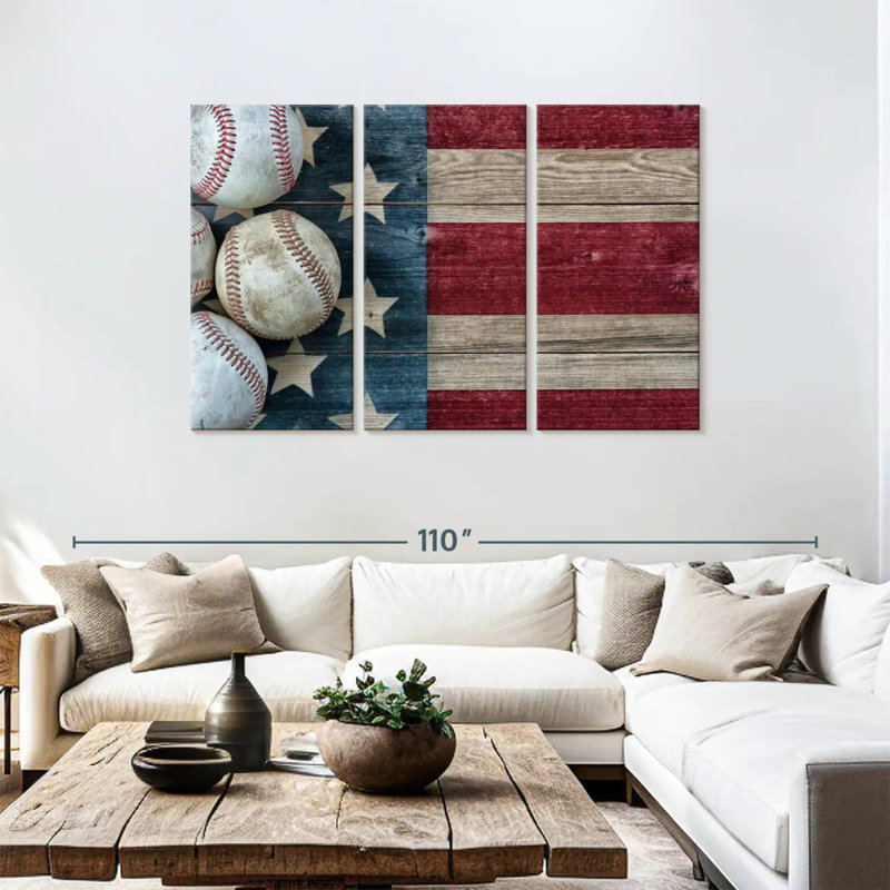 Borges American Baseball, 48" H x 74" W