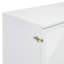 Lit escamotable double avec grand tiroir, ports et prises USB, blanc