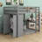 Avoca Kids Full Loft Bed with Drawers-1240829391