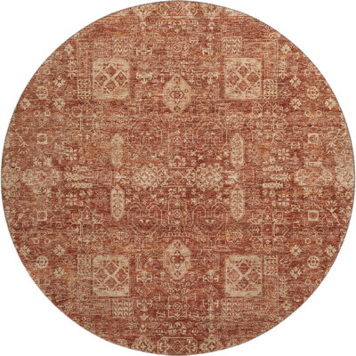 Premium Machine Washable Cerrito Paprika Rug