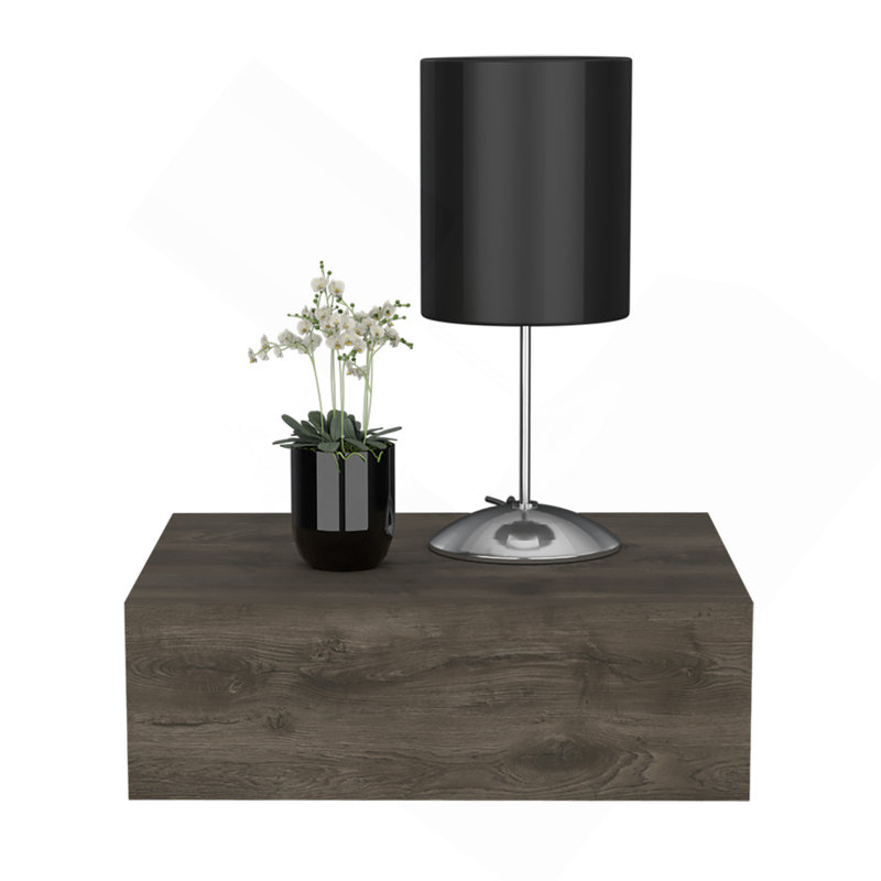 Nightstand Isola, Bedroom, Dark Brown, Dark Brown