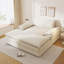 Double chaise longue surdimensionnée rembourrée avec accoudoirs larges pour les salons, les appartements-1214894048