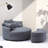 Dashton Upholstered Barrel Chair with Ottoman-756477091