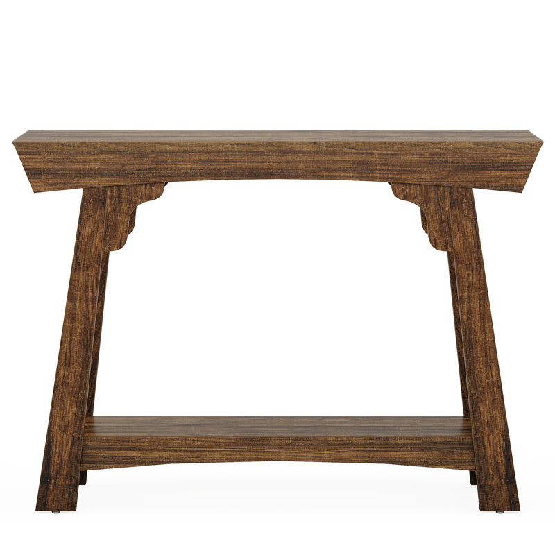 41 Inch Wood Console Table Behind Couch